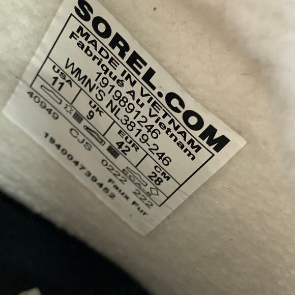 NWOT Sorel Womens Sz 11 Whitney II Flurry Waterproof Boots Snow Hiking Winter - Picture 8 of 9